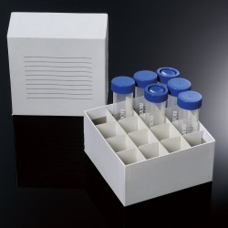 Karton-Cryo-Box für Falcon-Reagenzgläser mit 50 ml Volumen für 16 Plätze, 1 Stk
